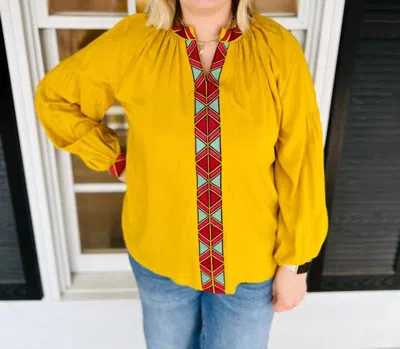 Layerz Clothing Haven Top In Yellow