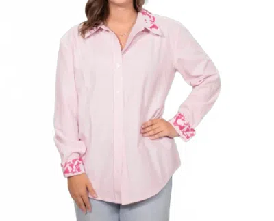 Layerz Clothing Heidi Top In Pink In Multi