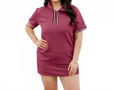 Layerz Clothing Jade Skirt In Maroon In Multi