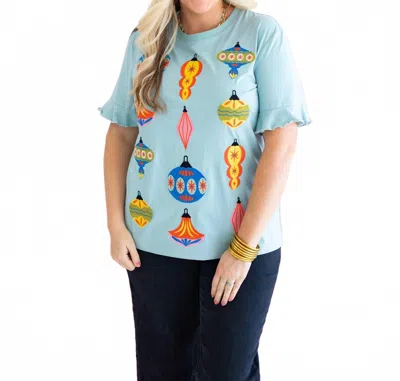 Layerz Clothing Judy Crewneck Tee In Blue