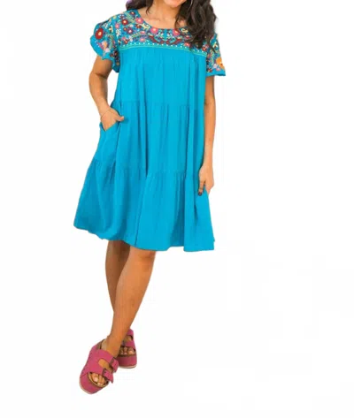 Layerz Clothing Karina Mini Dress In Blue