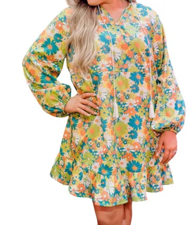 Layerz Clothing Molly Mini Dress In Multicolor