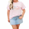 Layerz Clothing Pumpkin Basic Tee In Pink In Pink