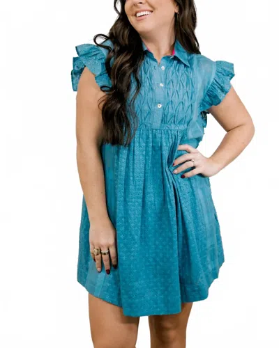 Layerz Clothing Skyler Dress In Blue