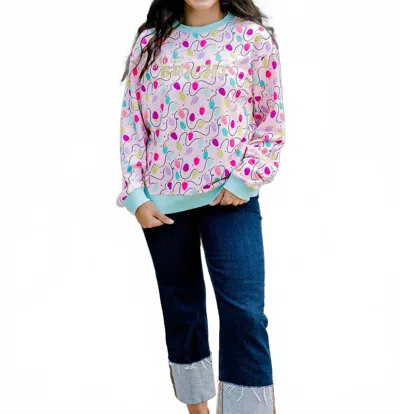 Layerz Clothing Stella Crewneck Sweatshirt In All Is Bright In Multi