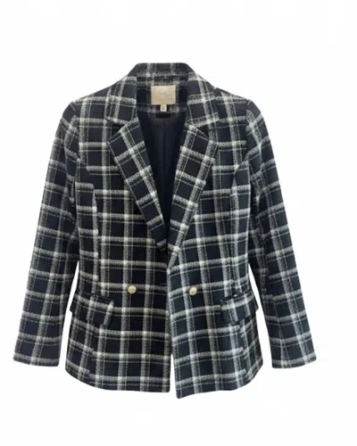 Layerz Clothing Women's Daphne Plaid Blazer In Black