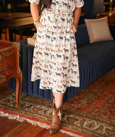 Layerz Clothing Women's Vanessa Dress In Beige In Multi