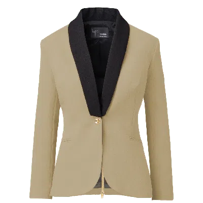 Layo G Brown / Neutrals Women's Rebellious Stretch Blazer - Caramel Tan Brown
