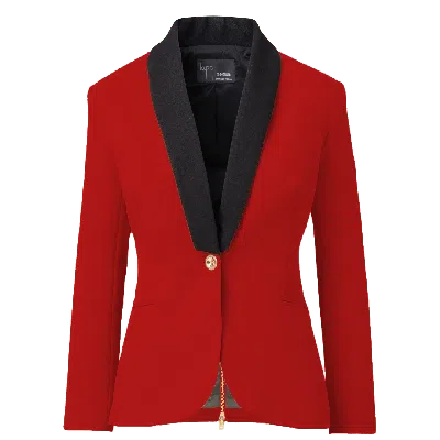 Layo G Women's Rebellious Stretch Blazer - Crimson Red