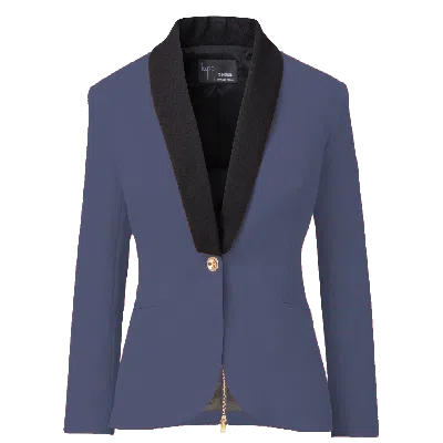 Layo G Women's Rebellious Stretch Blazer - Ocean Blue