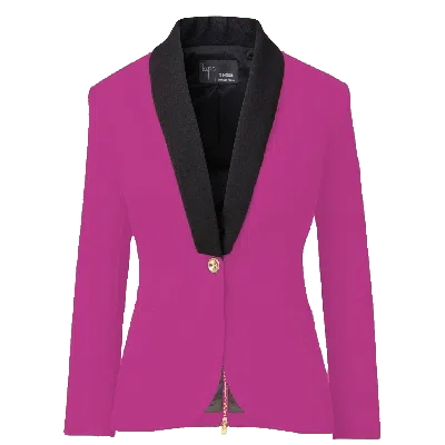 Layo G Women's Rebellious Stretch Blazer - Platinum Pink