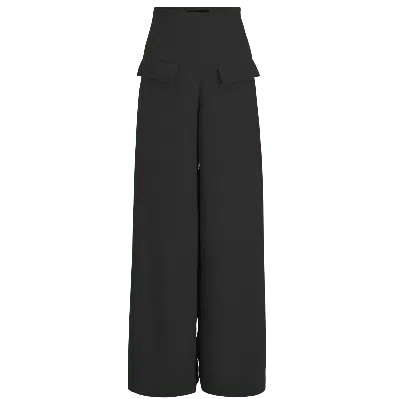 Layo G Women's Stretch Wide-leg Dress Pants — Black