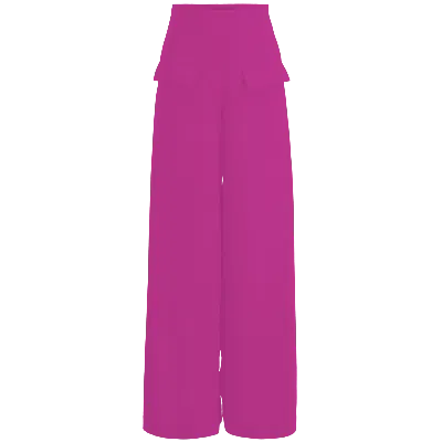 Layo G Women's Stretch Wide-leg Dress Pants — Platinum Pink