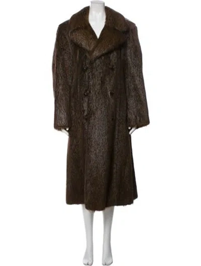 Pre-owned Lazare's Furs Fur Fur Coat In Brown