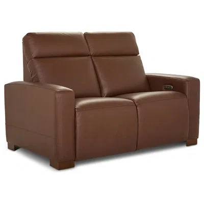 La-z-boy Acadia Power Reclining Loveseat W/ Headrest In Brown