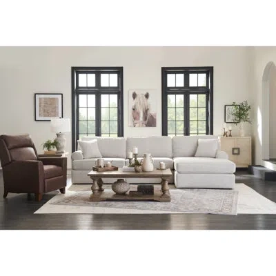 La-z-boy Alani Sectional With Arm Sitting Chaise In Cream