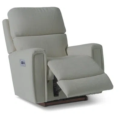 La-z-boy Apollo Power Rocking Recliner W/ Headrest And Lumbar In Gray