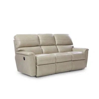 La-z-boy Ava 86" Upholstered Reclining Sofa In Cream