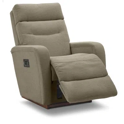 La-z-boy Baron Power Rocking Recliner W/ Headrest And Lumbar In Granite