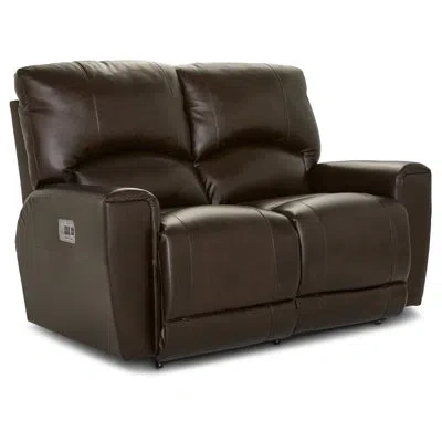 La-z-boy Cassian Power Reclining Loveseat W/ Headrest And Lumbar In Brown