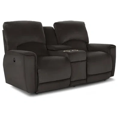 La-z-boy Cassian Reclining Loveseat W/ Console In Brown
