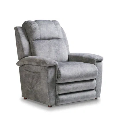 La-z-boy Clayton Power Lift Recliner With Iclean Fabric, Massage, And Heat In Anthracite;charcoal