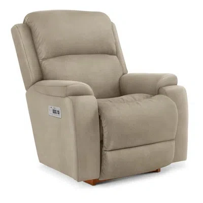 La-z-boy Dorian Power Rocking Recliner With Power Headrest In Sand