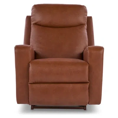 La-z-boy Emmons Leather Rocking Recliner In Oak