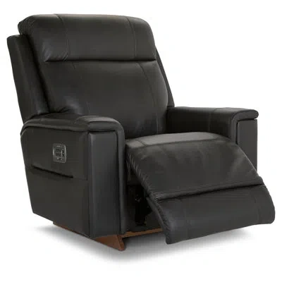 La-z-boy Ignace Power Rocking Recliner W/ Headrest And Lumbar In Slate