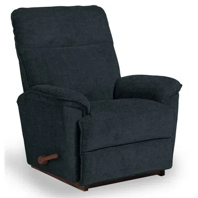 La-z-boy Jay Manual Rocking Recliner In Navy 100% Polyester