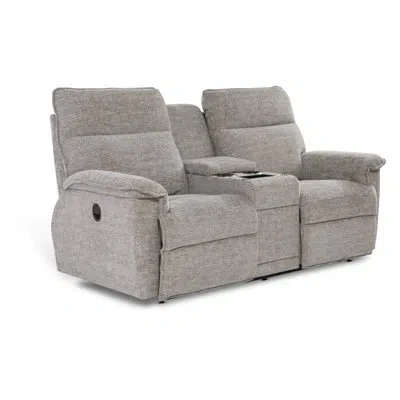 La-z-boy Jay Reclining Loveseat With Console In Tan