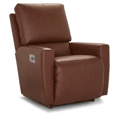 La-z-boy Kells Power Rocking Recliner W/ Headrest And Lumbar In Brown