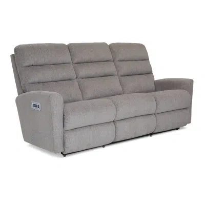 La-z-boy Liam Power Reclining Sofa With Headrest And Lumbar In Gray