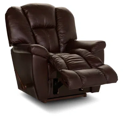 La-z-boy Maverick Leather Match Rocking Recliner In Dark Brown
