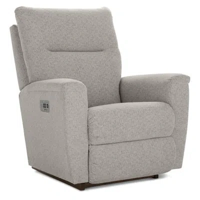 La-z-boy Norton Power Reclining Chair W/ Headrest In Stone