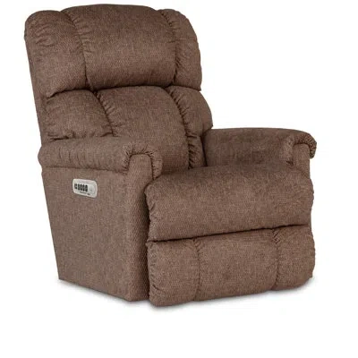La-z-boy Pinnacle Power Wall Recliner W/ Headrest And Lumbar In Brown