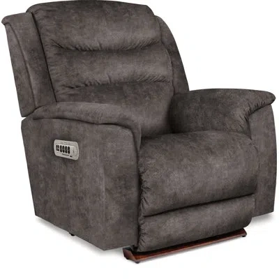 La-z-boy Redwood Oversized Power Wall Recliner With Iclean Fabric And Power Headrest And Lumbar In Slate