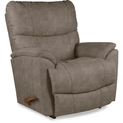 La-z-boy Trouper Manual Rocking Recliner With Iclean Fabric In Sable Urethane