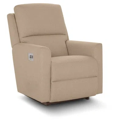 La-z-boy Wynne Power Rocking Recliner W/ Headrest And Lumbar In Brown