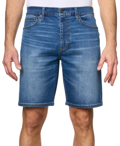 Lazer Men's Arden Slim-fit Stretch 9-1/2" Denim Shorts In Indigo