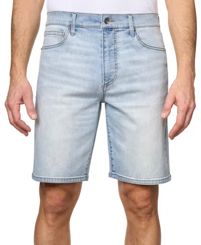 Lazer Men's Miles Slim-fit Stretch 9-1/2" Denim Shorts In Indigo