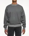 Lazer Men's Fleece Crewneck Sweatshirt In Gray