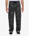 Lazer Men's Loose Fit Cargo Pants In Black