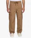 Lazer Men's Loose Fit Cargo Pants In Brown