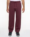 Lazer Men's Loose Fit Drawstring Jogger In Burgundy