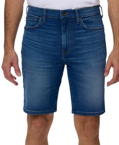 Lazer Men's Slim-fit Stretch 9-1/2" Denim Shorts In Medium Blue