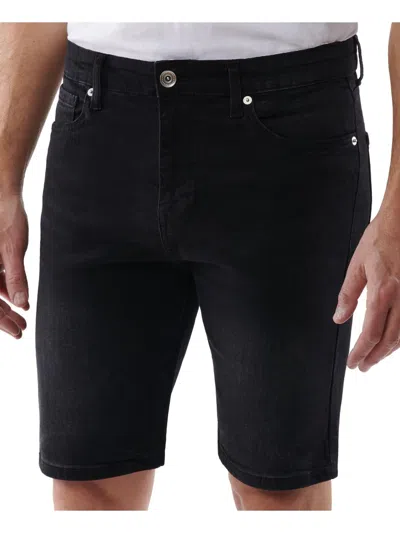 Lazer Mens Slim Fit Above Knee Denim Shorts In Multi