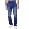 Lazer Ml83593 Jeans Mens 34x30 Blue Cotton Denim Distressed Straight Leg App1125 In Blue