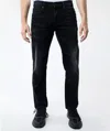 Lazer Ml83766 Jeans Men's Black Denim Stretch Skinny Fit Flat Front Fts8 In Black