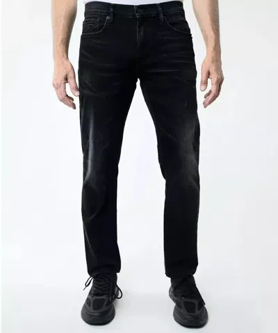 Lazer Ml83766 Jeans Men's Black Denim Stretch Skinny Fit Flat Front Fts8